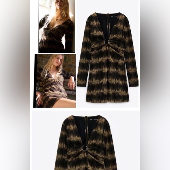 Zara printed tulle dress - Picture 1 of 4